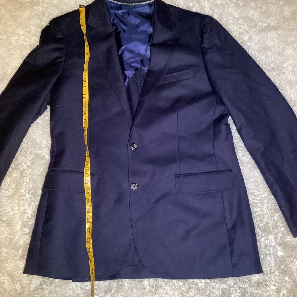 J. Crew Ludlow slim fit navy blue wool blazer jacket size 42L - Picture 7 of 12